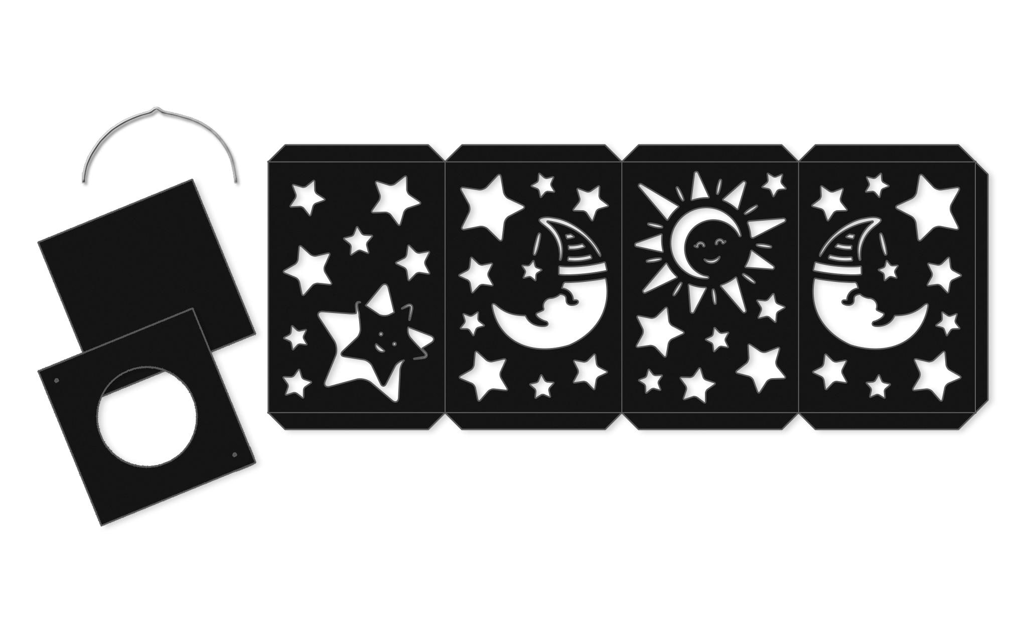 URSUS Laternen-Bastelset Sonne, Mond und Sterne