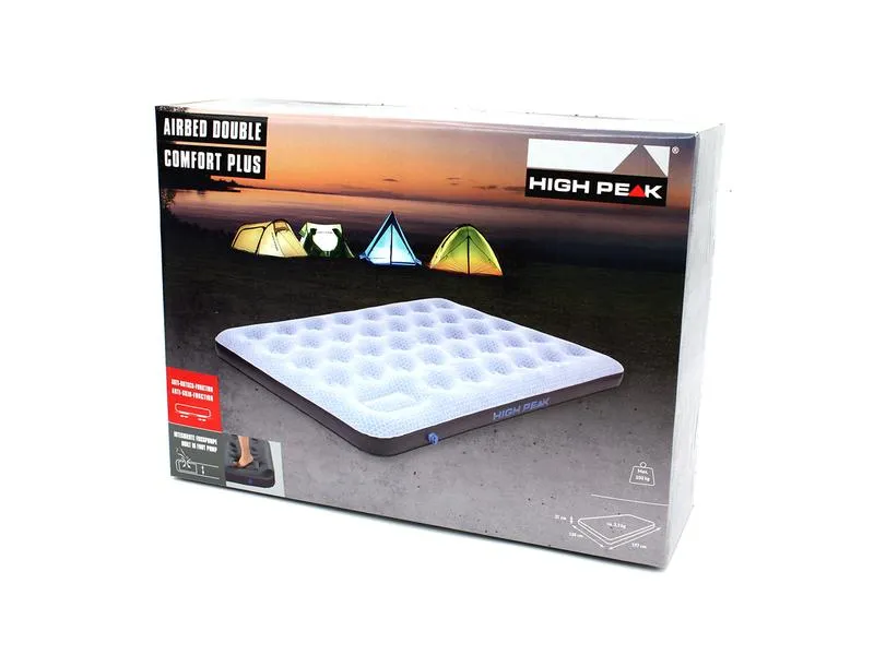 High Peak Luftbett Comfort Plus, 197 x 138 x 20 cm High Peak Luftbett Comfort Plus, 197 x 138 x 20 cm