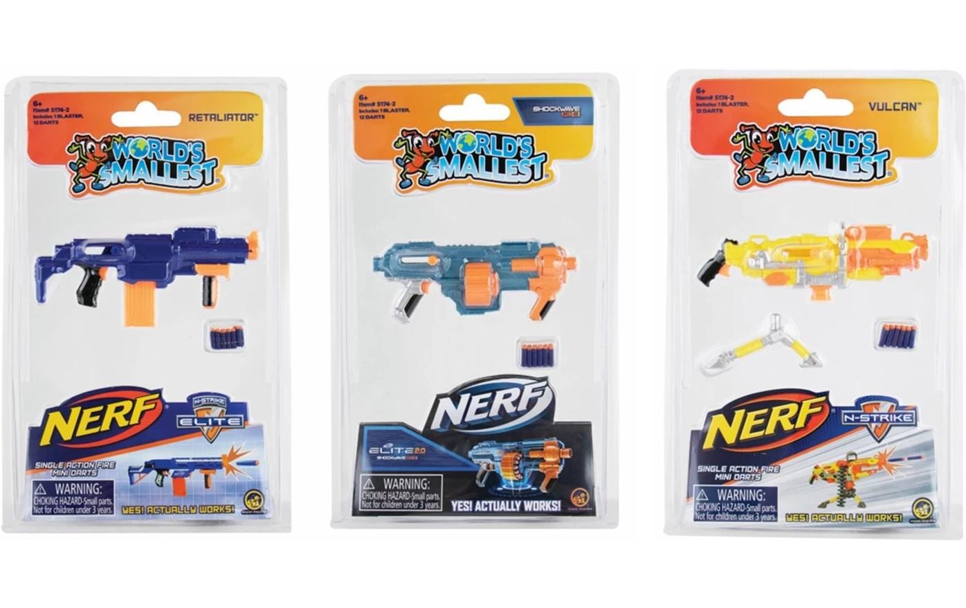 Waldmeier Worlds Smallest Nerf Blaster Assortiert