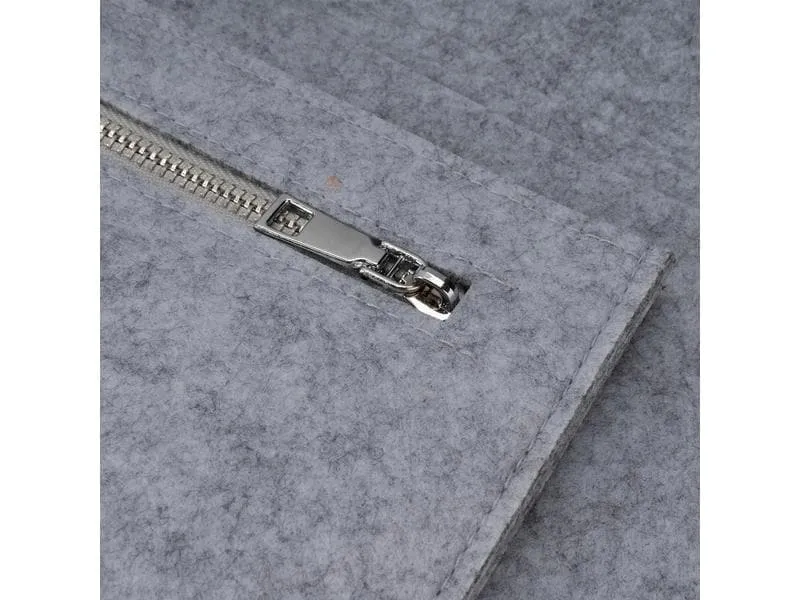 4smarts Notebook-Sleeve Felty+ FoldStand ErgoFix 13 Grau/Silber