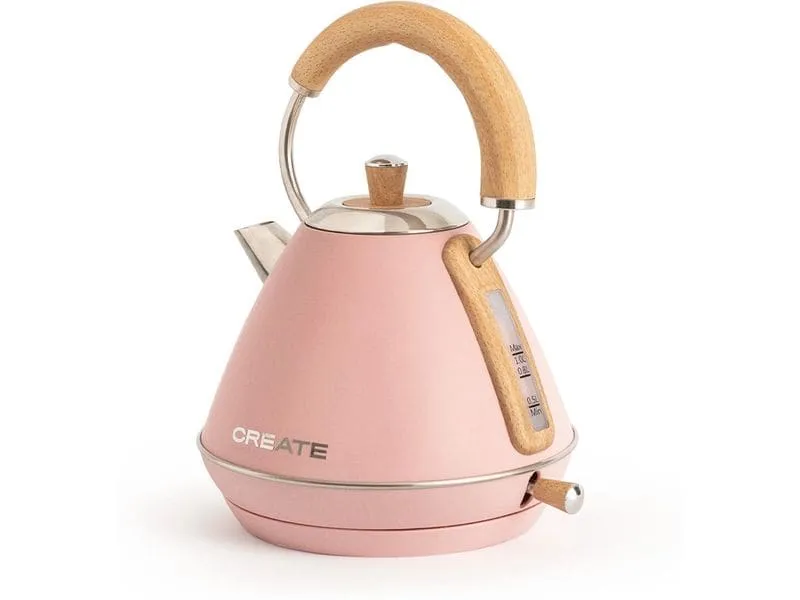 Create Wasserkocher Retro M 1 l, Pastelrosa