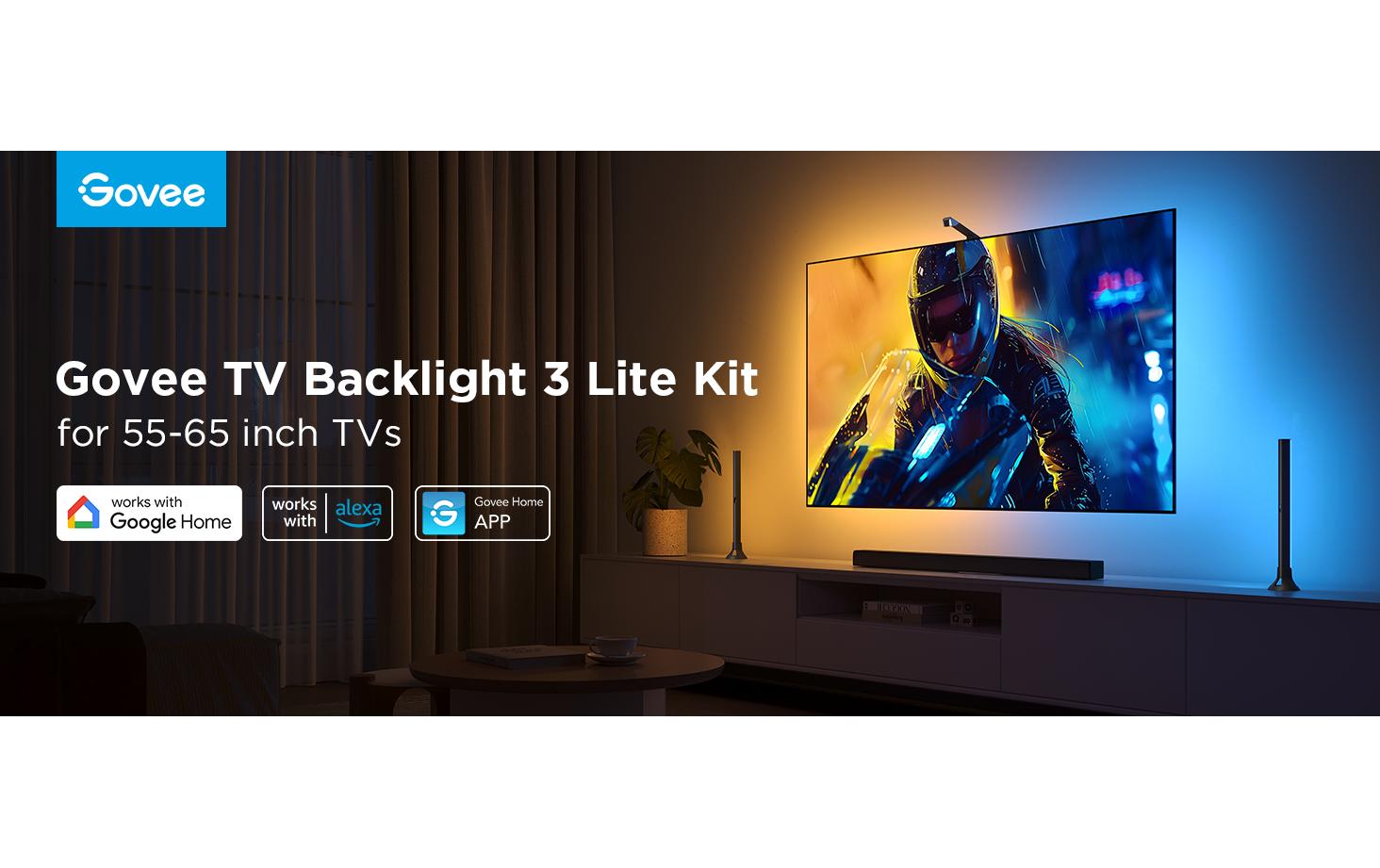 Govee Lichtbalken Backlight Kit 2, T3 Cam, RGBIC, WiFi + BT