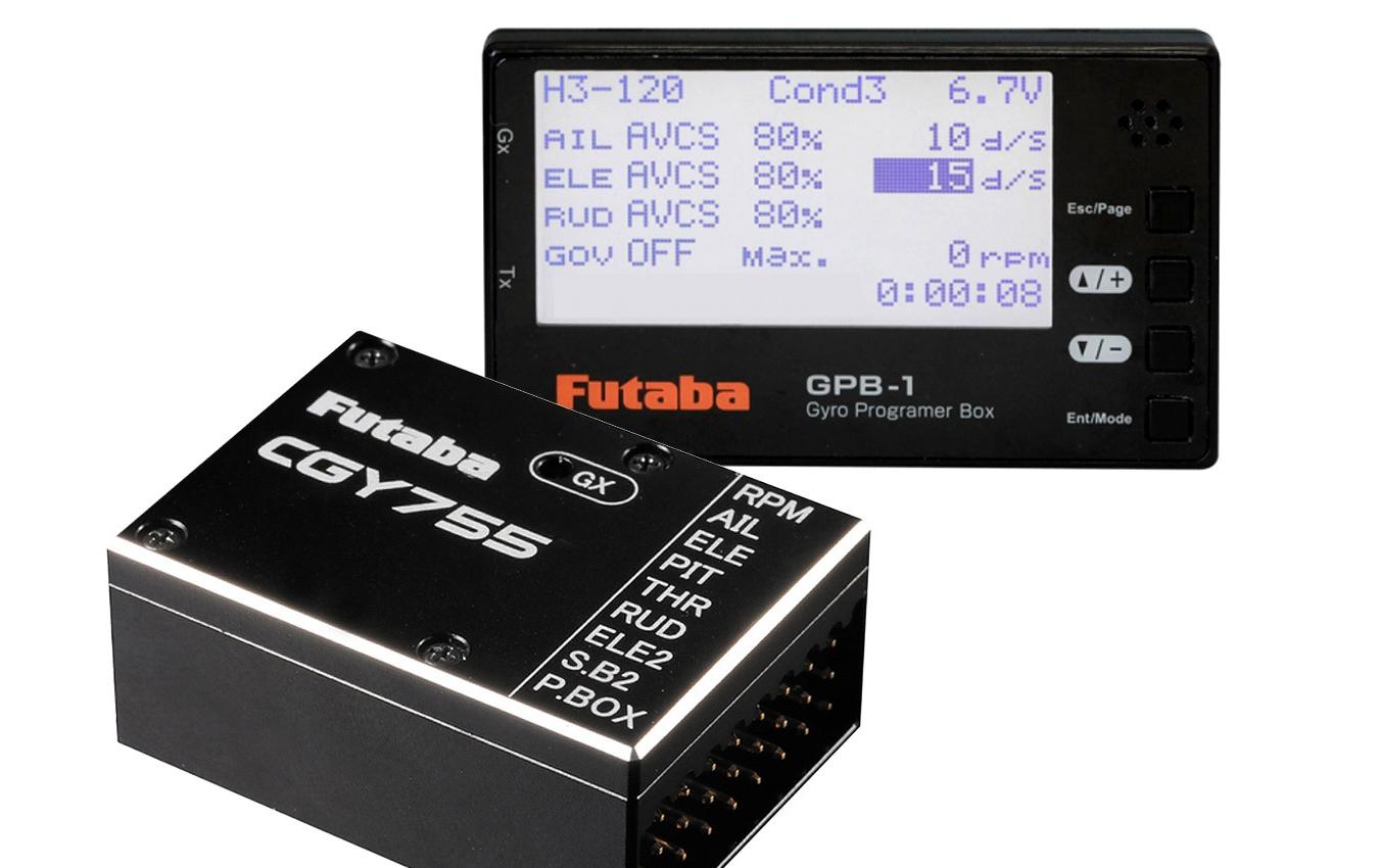Futaba Flybarless-System CGY-755 3-Achs mit Programmierbox