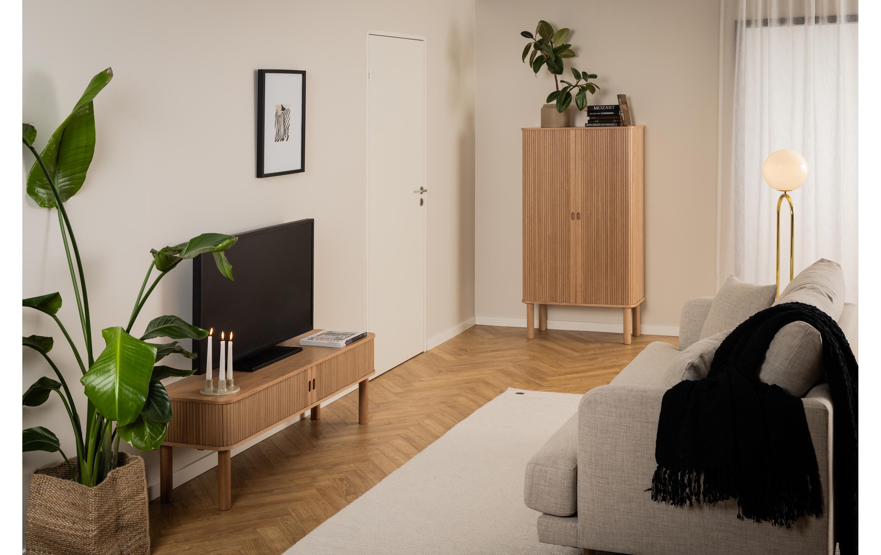 AC Design TV-Möbel Langley 140 x 40 cm, Braun