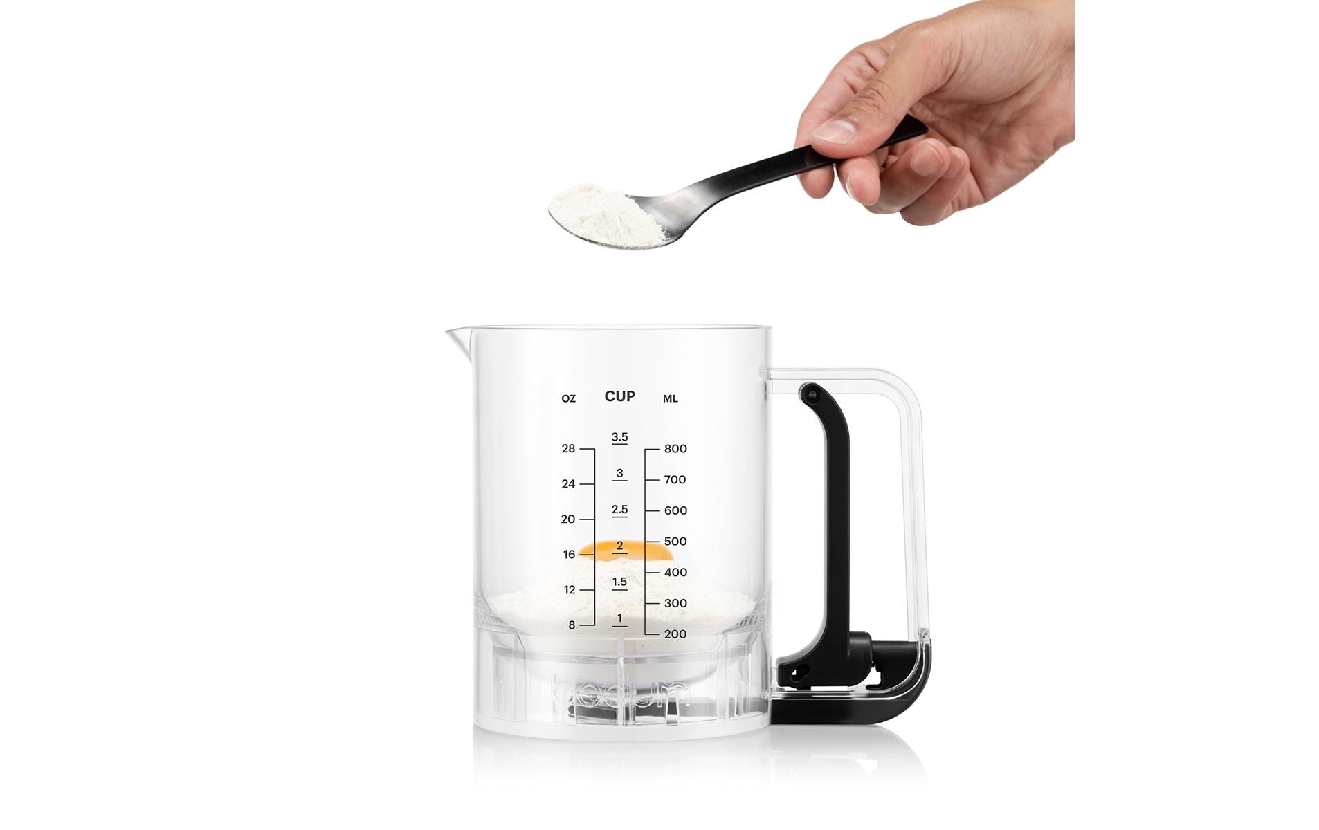 Bodum Pfannkuchenmixer Bistro Schwarz, 0.8 l