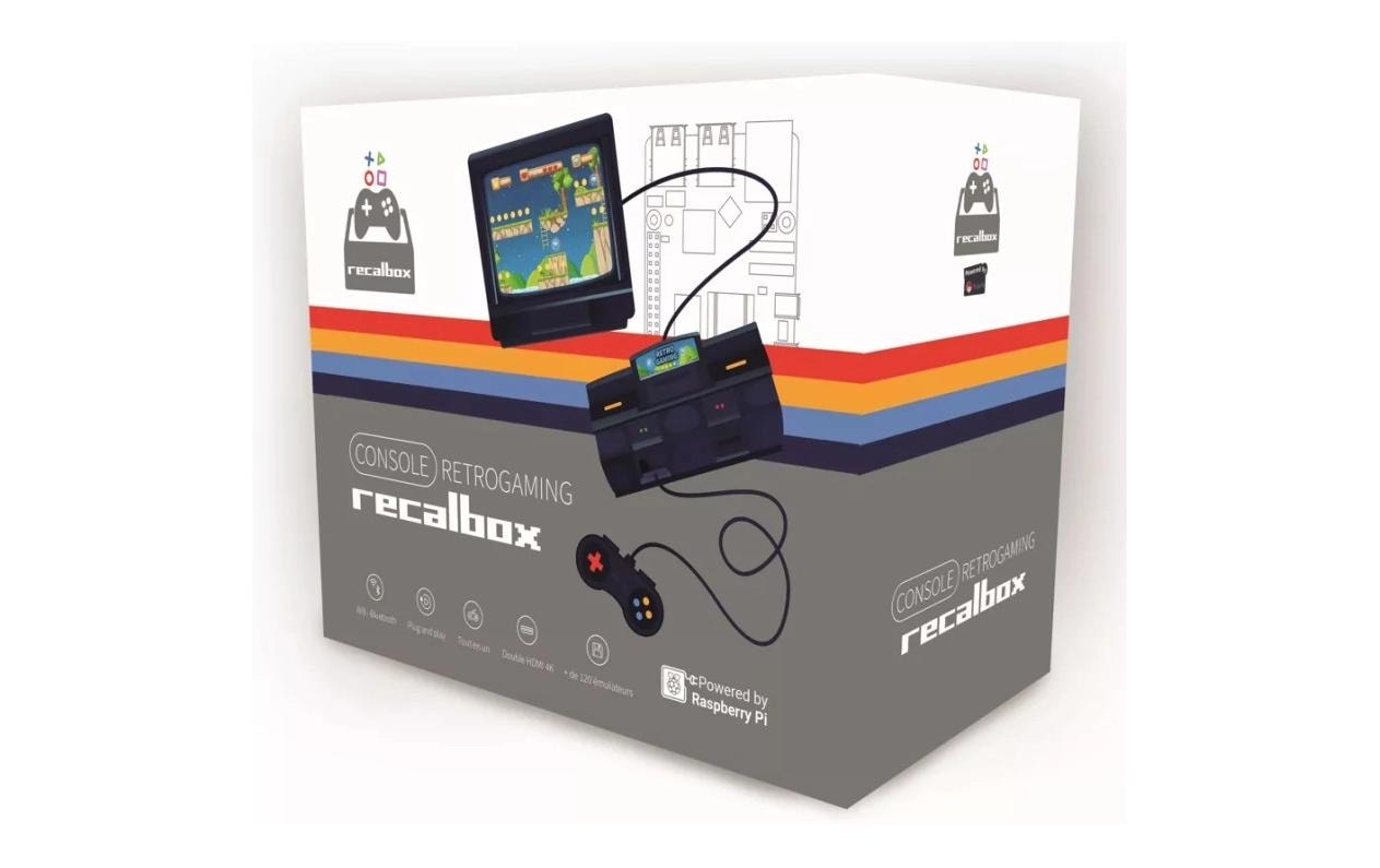 HutoPi Gaming Kit Raspberry Pi 4, 4 GB Retrogaming PS1 Set