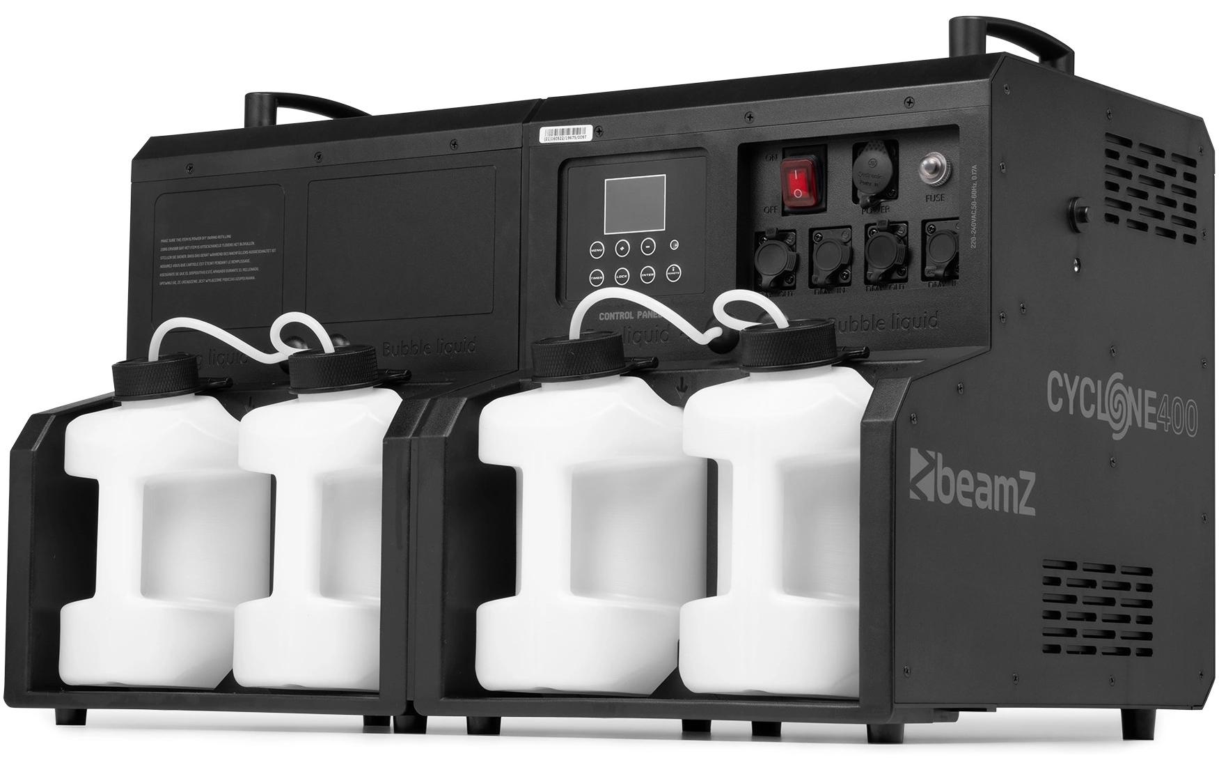 BeamZ Cyclone 400 Nebel- und Seifenblasenmaschine mit 48 RGBW-LEDs