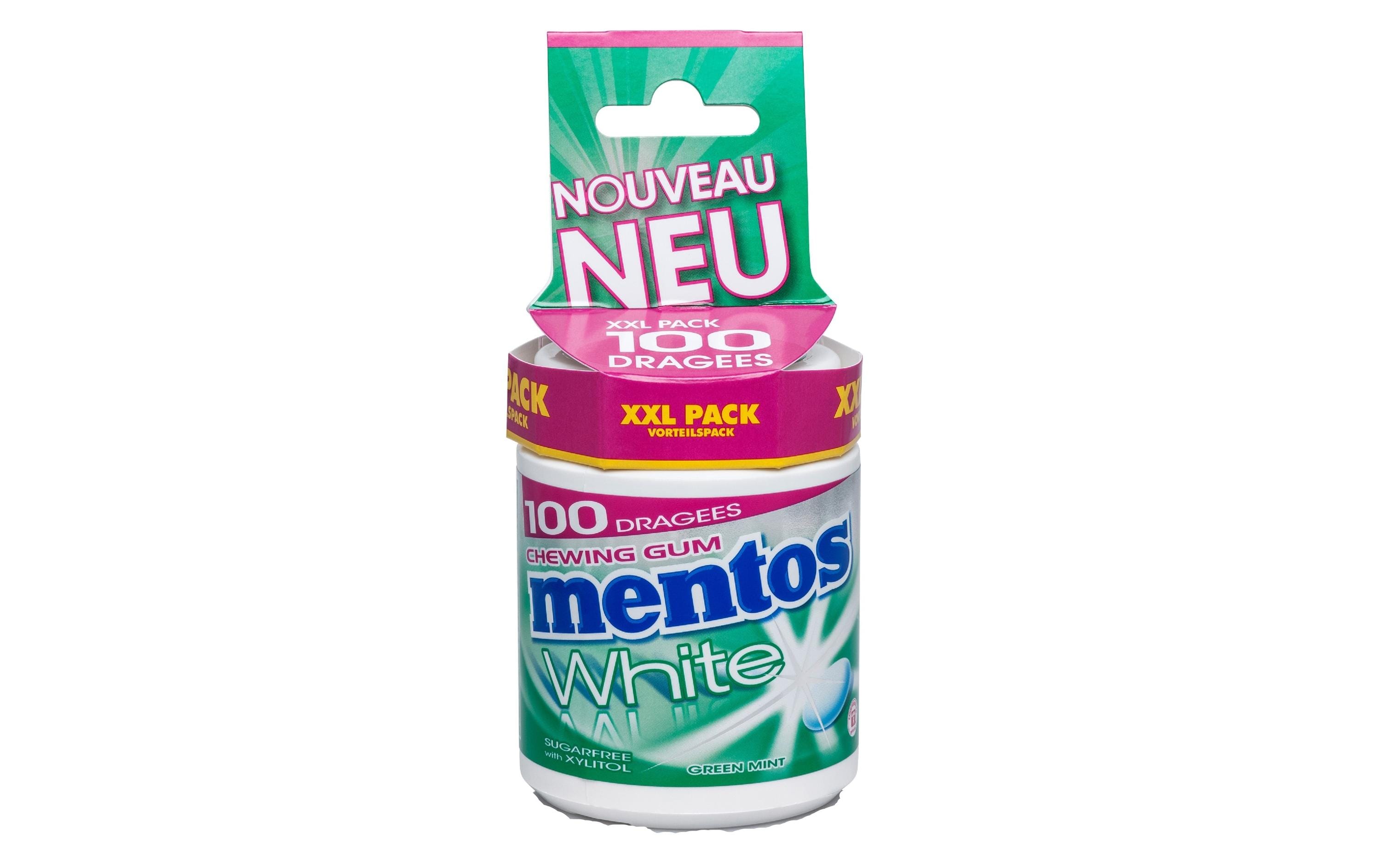 Mentos Kaugummi White Green Mint 150 g Mentos Kaugummi White Green Mint 150 g