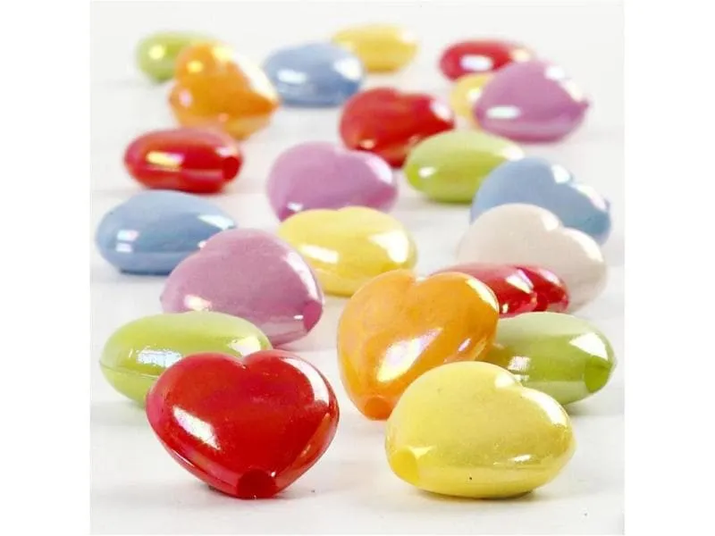 Creativ Company Kunststoffperlen 25 mm x 15 mm Herzen Creativ Company Kunststoffperlen 25 mm x 15 mm Herzen