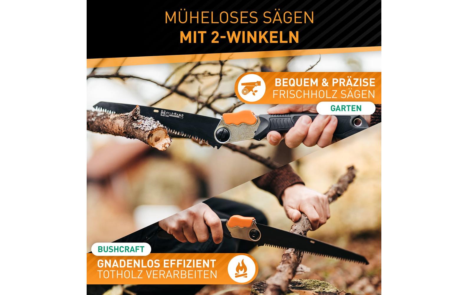 Hardtwerk Astsäge klappbar mit Saftey Lock 21 cm