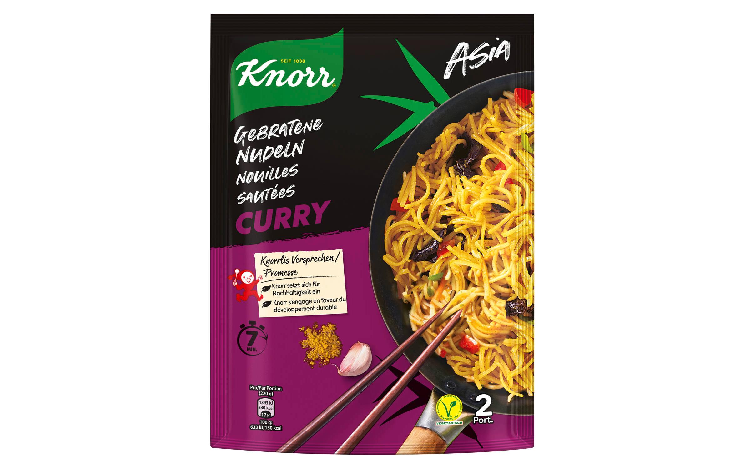 Knorr Gebratene Nudeln Curry 2 Portionen Knorr Gebratene Nudeln Curry 2 Portionen