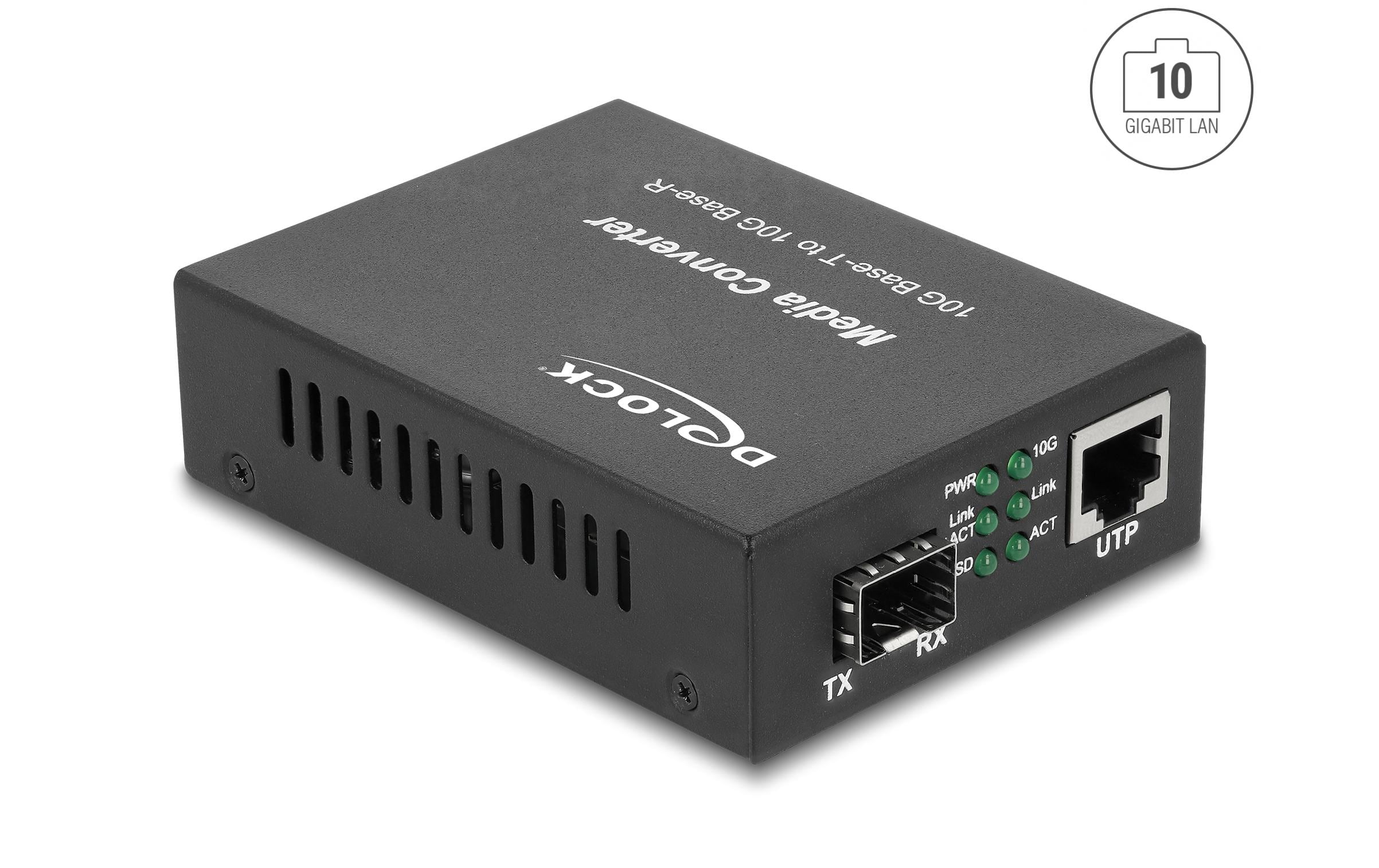 Delock Medienkonverter 10GBase-R SFP+ zu 10GBase-T RJ45 Delock Medienkonverter 10GBase-R SFP+ zu 10GBase-T RJ45