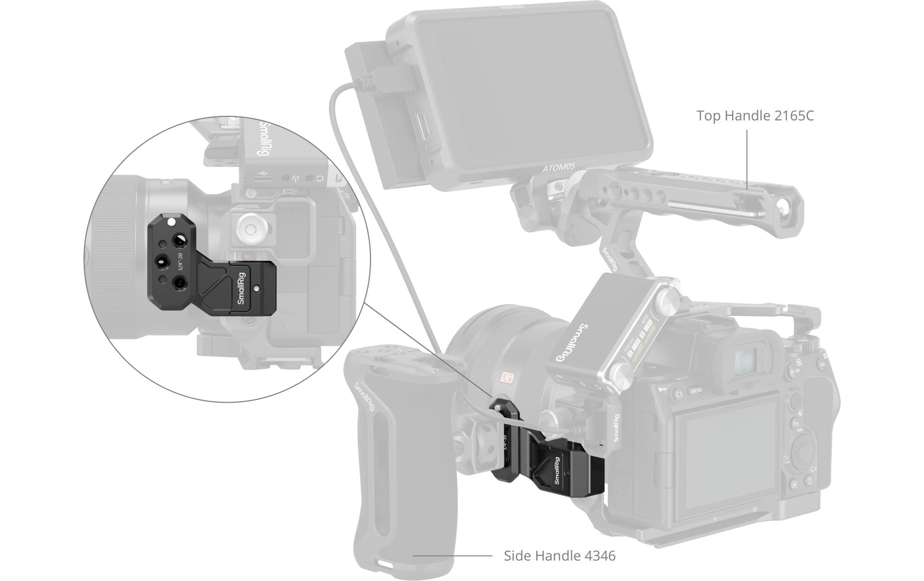 Smallrig Adapter Side Handle Extension
