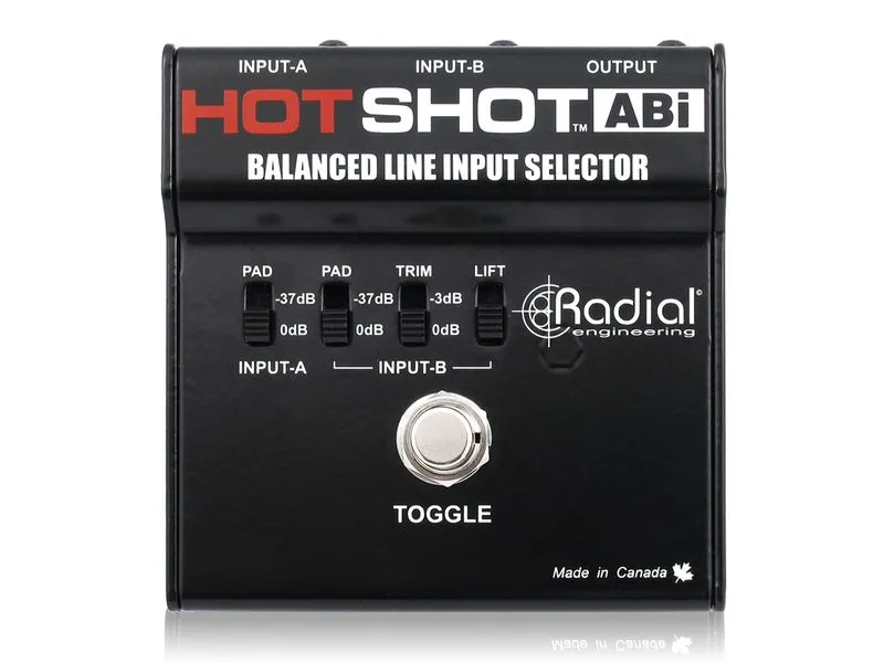 Radial HotShot ABi Symmetrischer Line-Eingangswahlschalter