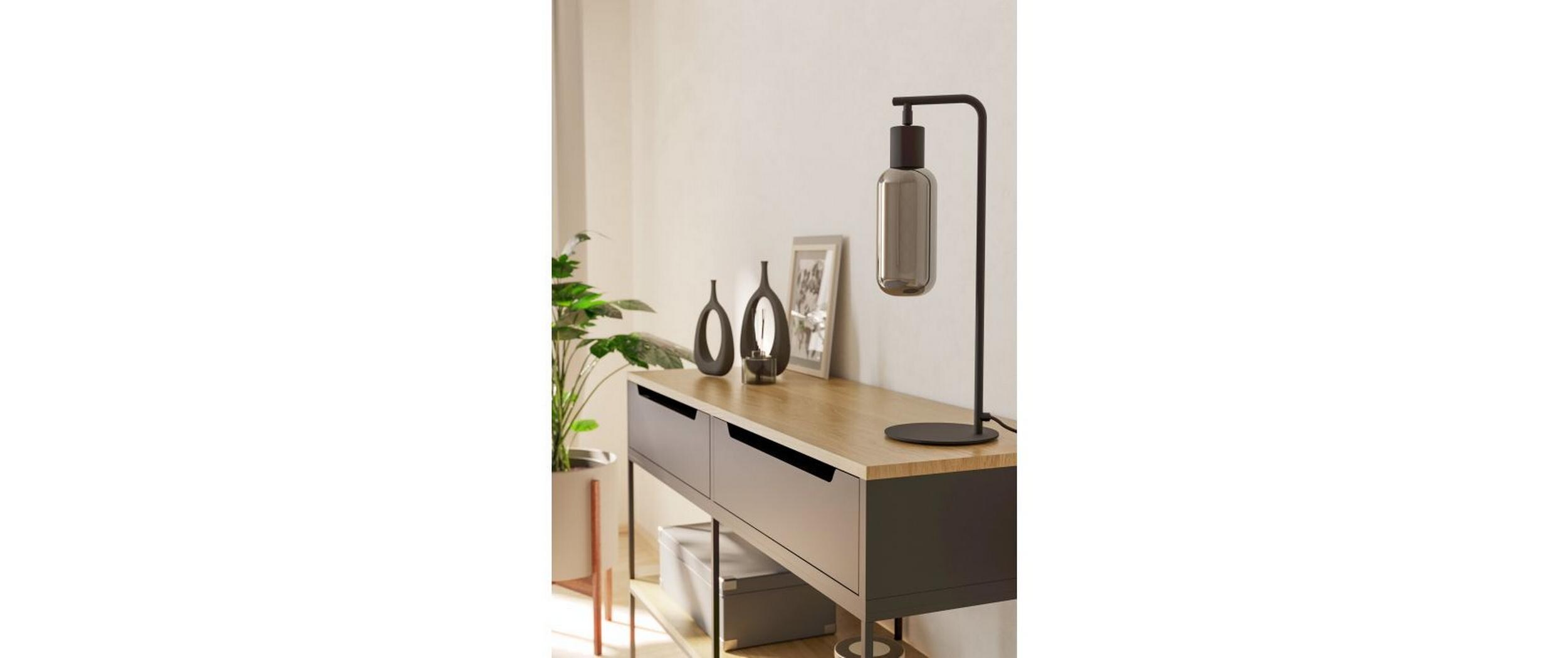 EGLO Leuchten Tischleuchte MAIONE schwarz exkl. E27 1x4W