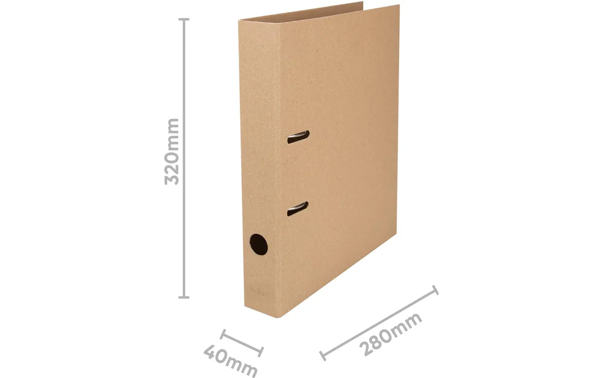 Biella Ordner Minimal Design A4 4 cm, Braun Biella Ordner Minimal Design A4 4 cm, Braun