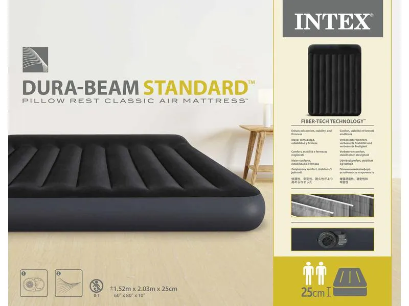 Intex Dura Beam Standard Classic Queen 152 x 203 x 25 cm Intex Dura Beam Standard Classic Queen 152 x 203 x 25 cm