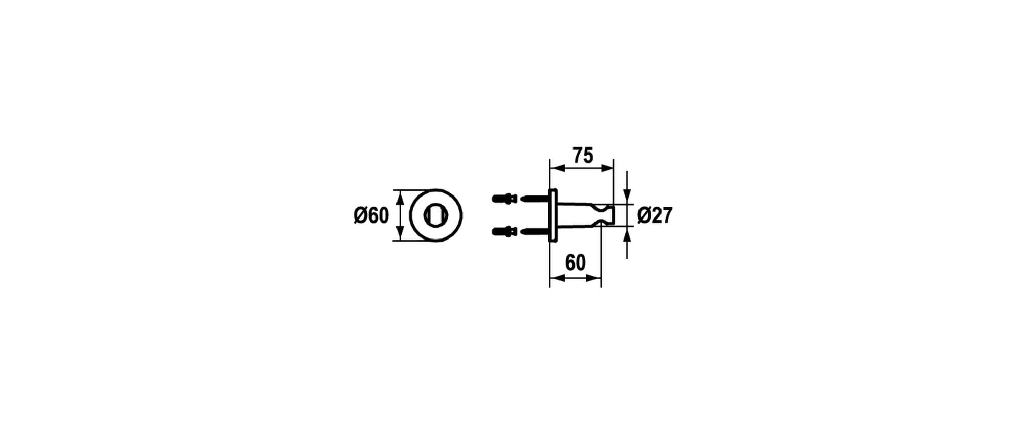 KWC Brausehalter Style 18 mm, verchromt KWC Brausehalter Style 18 mm, verchromt