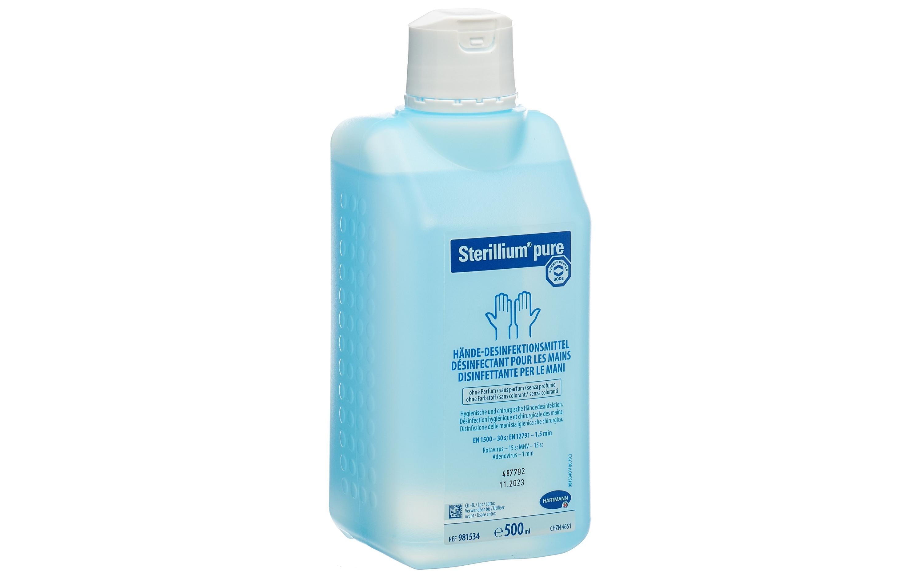 Sterillium Desinfektionsmittel Pure Hände 500 ml Sterillium Desinfektionsmittel Pure Hände 500 ml