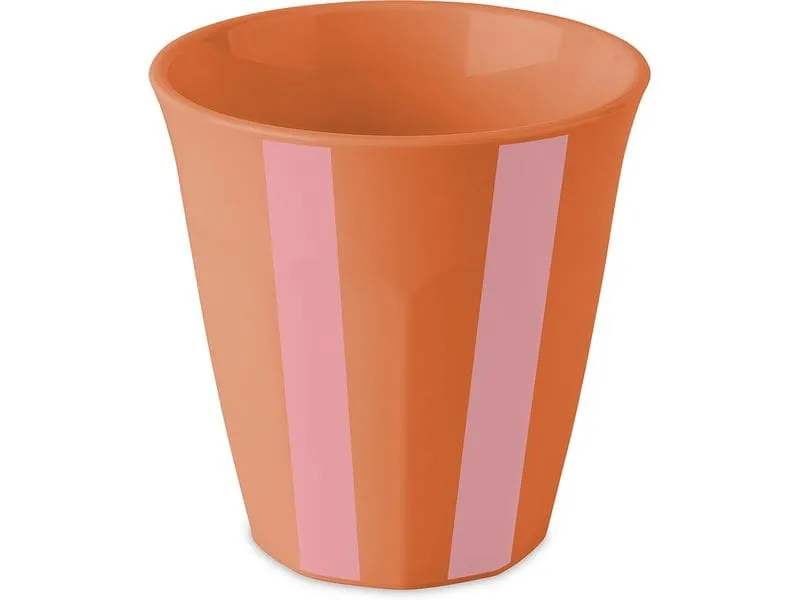 Koziol Trinkbecher Nora M Stripes 300 ml, 1 Stück, Strong Coral Koziol Trinkbecher Nora M Stripes 300 ml, 1 Stück, Strong Coral