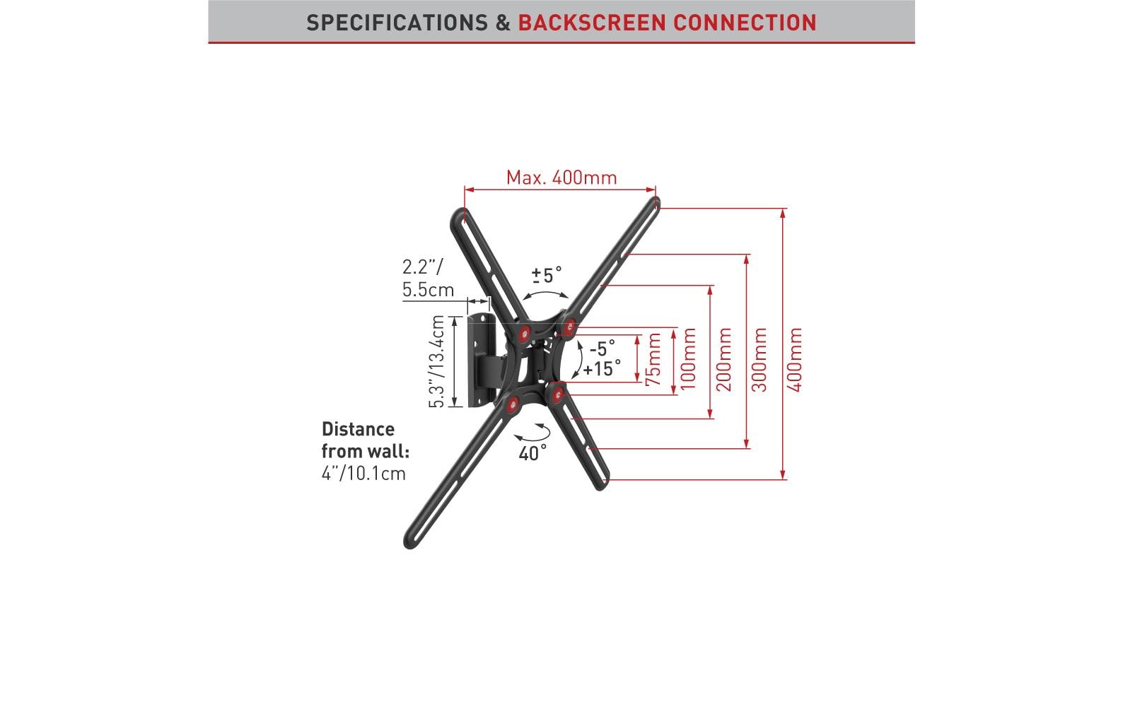 Barkan Wandhalterung WH-BM320 13-65 – max 40 kg