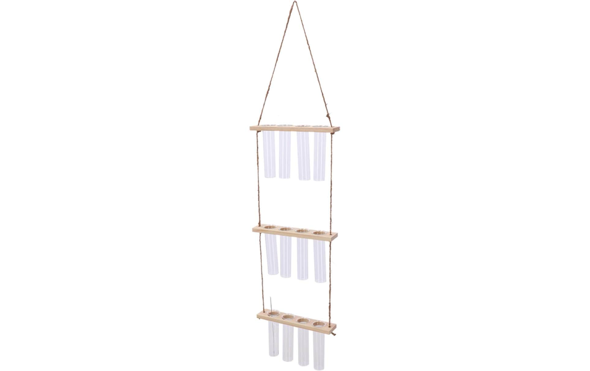 Esschert Design Reagenzglashänger L 70 cm, Nature/Transparent