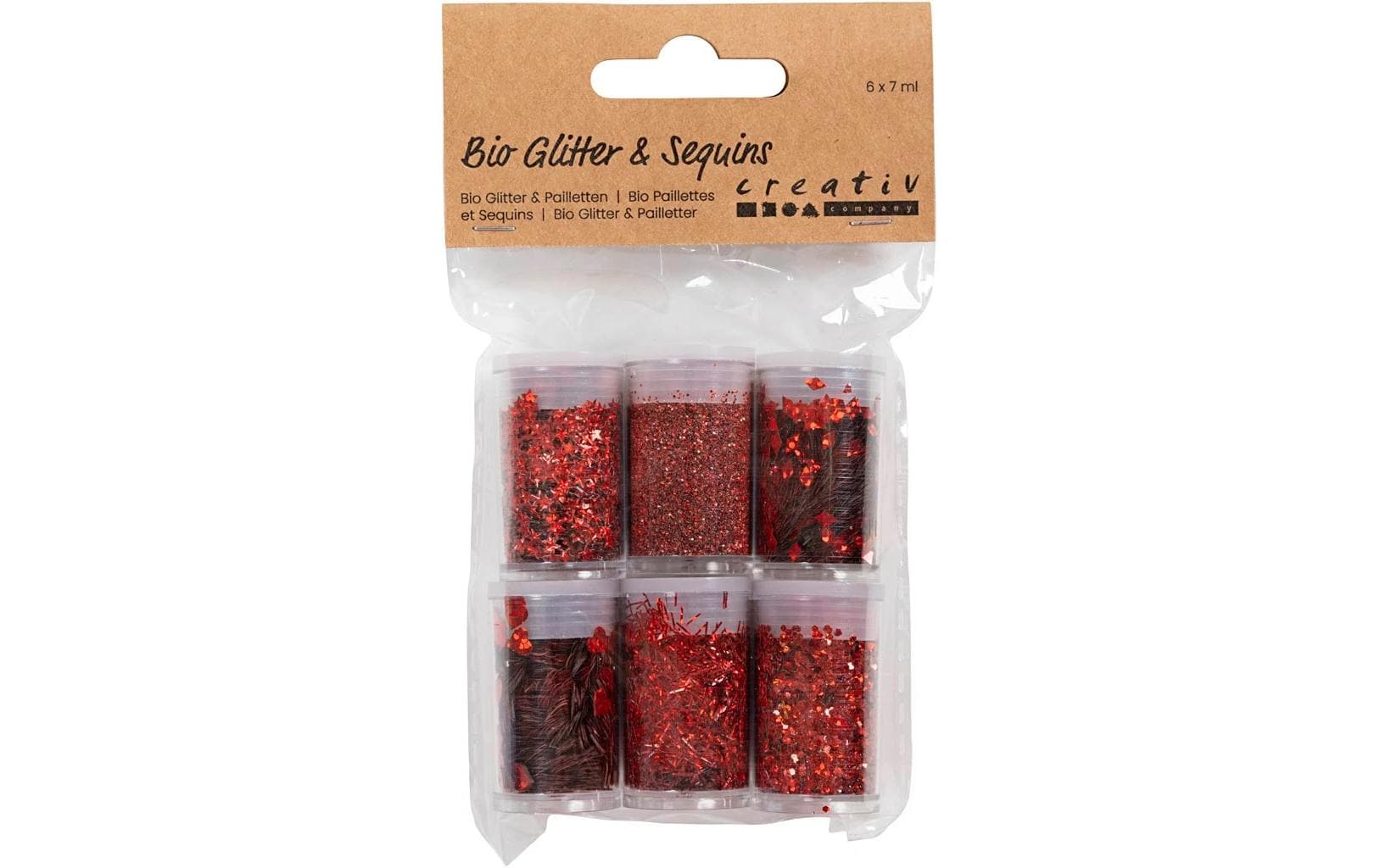 Creativ Company Glitzerset Rot, 6 x 5 g Creativ Company Glitzerset Rot, 6 x 5 g