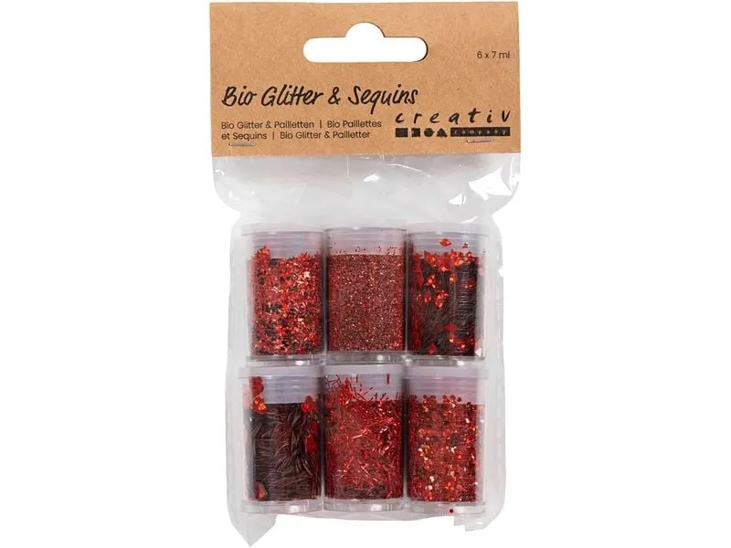 Creativ Company Glitzerset Rot, 6 x 5 g Creativ Company Glitzerset Rot, 6 x 5 g