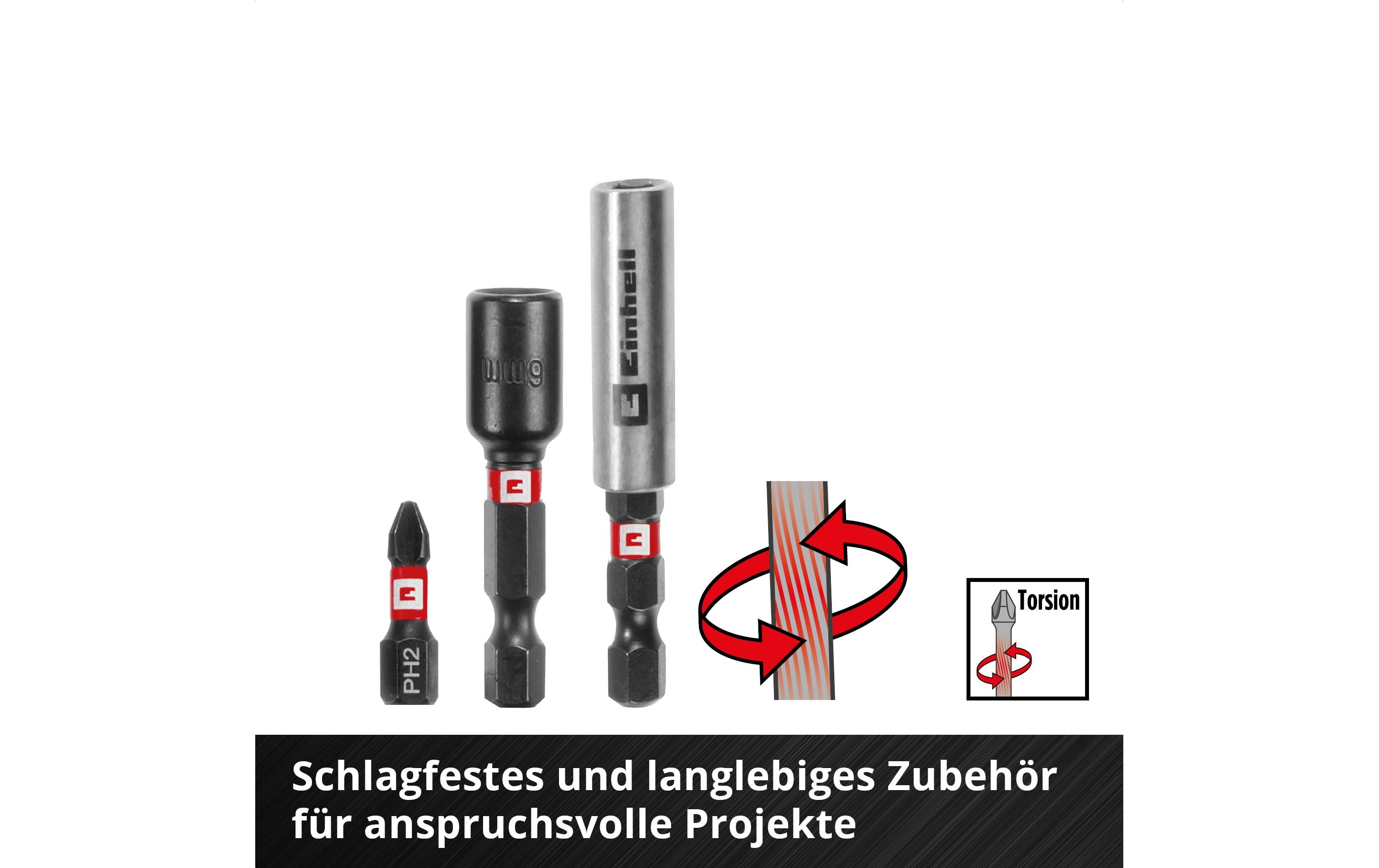 Einhell Bit-Set M-CASE Kassette Mix 39tlg LS