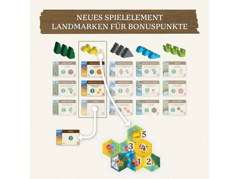 Kosmos Familienspiel Cascadia: Landmarks -DE- Kosmos Familienspiel Cascadia: Landmarks -DE-