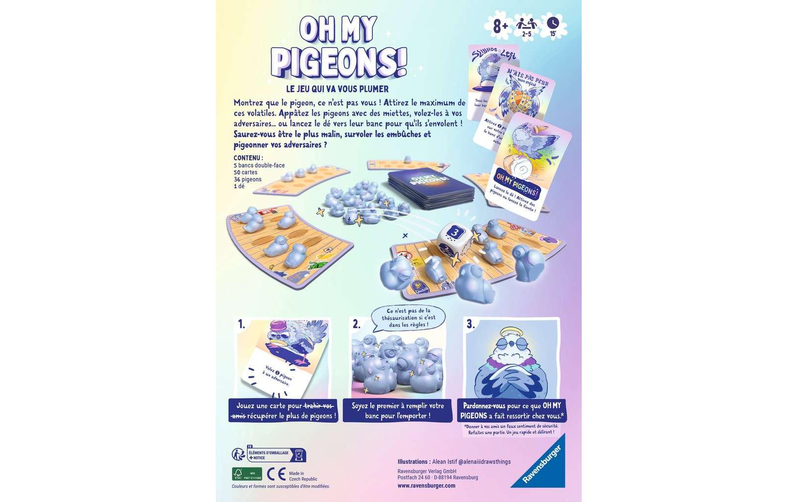 Ravensburger Partyspiel Oh my Pigeons! FR