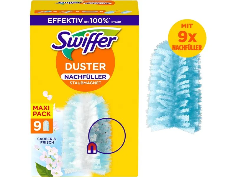 Swiffer Staubmagnet mit Duft 9 Stück, Blau Swiffer Staubmagnet mit Duft 9 Stück, Blau