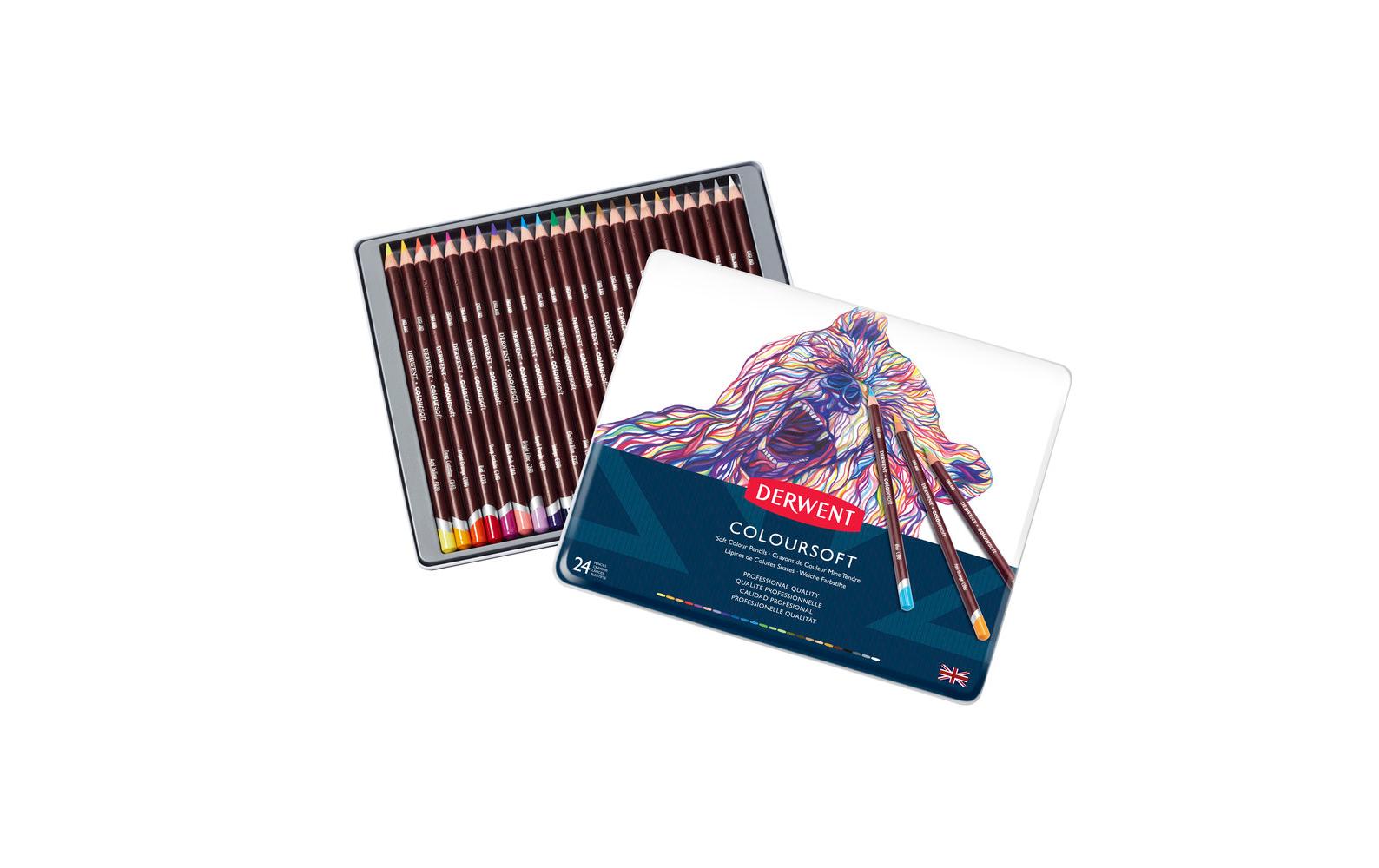 Derwent Coloursoft Buntstifte, mehrfarbig, 24-teilig Derwent Coloursoft Buntstifte, mehrfarbig, 24-teilig