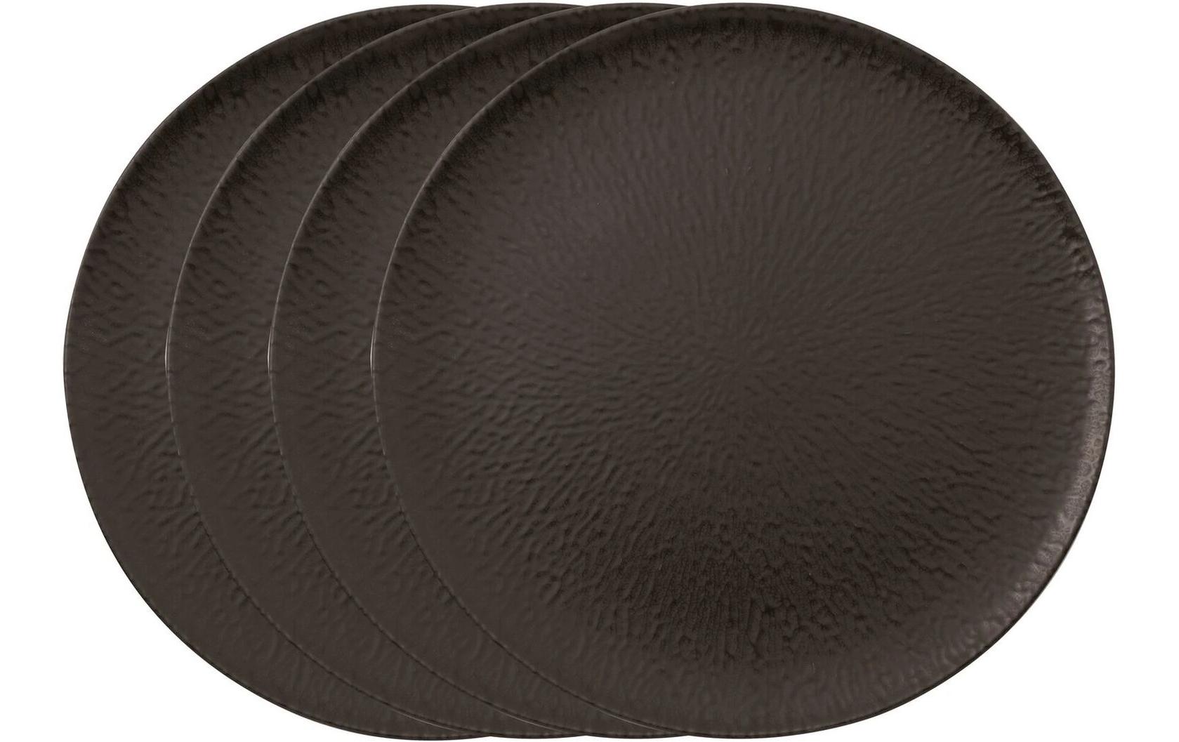 Arthur Krupp Speiseteller Onyx 4 Stück,Schwarz