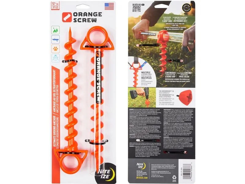 NITE IZE Orange Schraube Ultimativer Erdanker Gross 2, Pack
