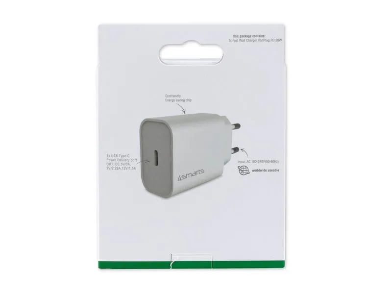 4smarts USB-Wandladegerät VoltPlug PD 20W 4smarts USB-Wandladegerät VoltPlug PD 20W