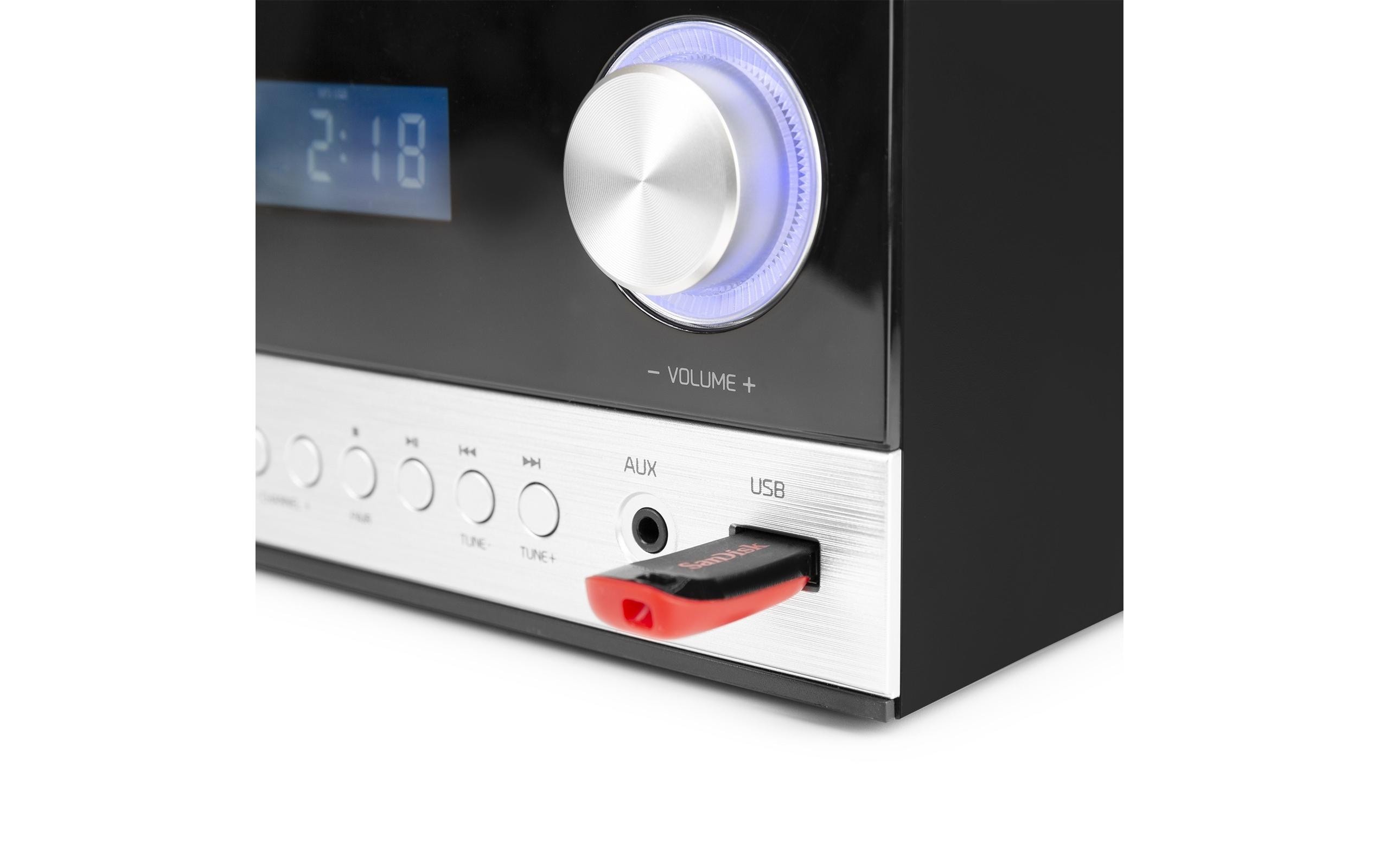 Audizio Micro-HiFi Anlage Toulon Schwarz/Silber