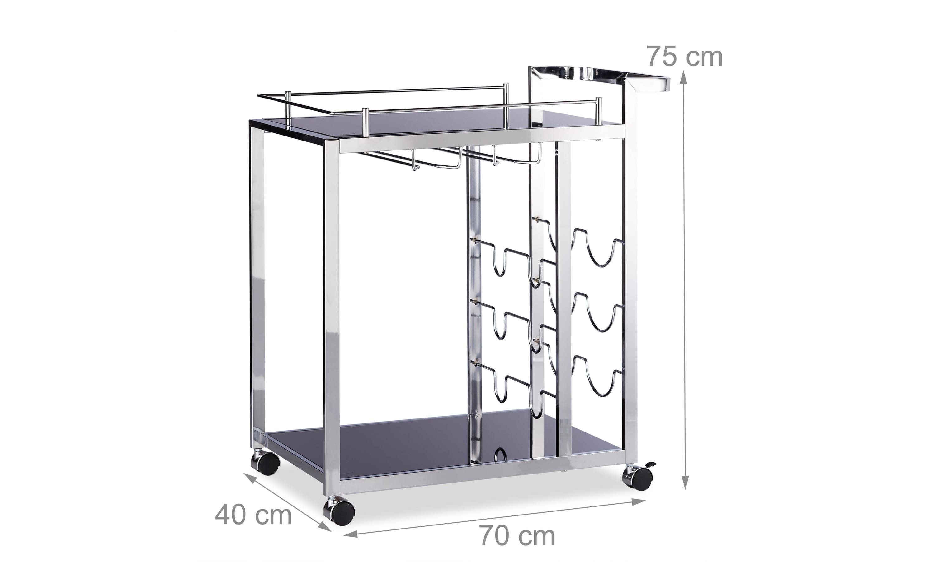 relaxdays Servierwagen Baron 75 x 40 x 70 cm
