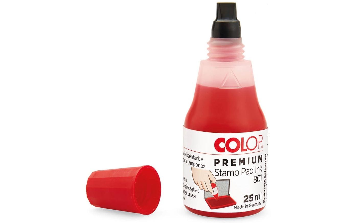 Colop Stempelfarbe 801, 25 ml, Rot Colop Stempelfarbe 801, 25 ml, Rot