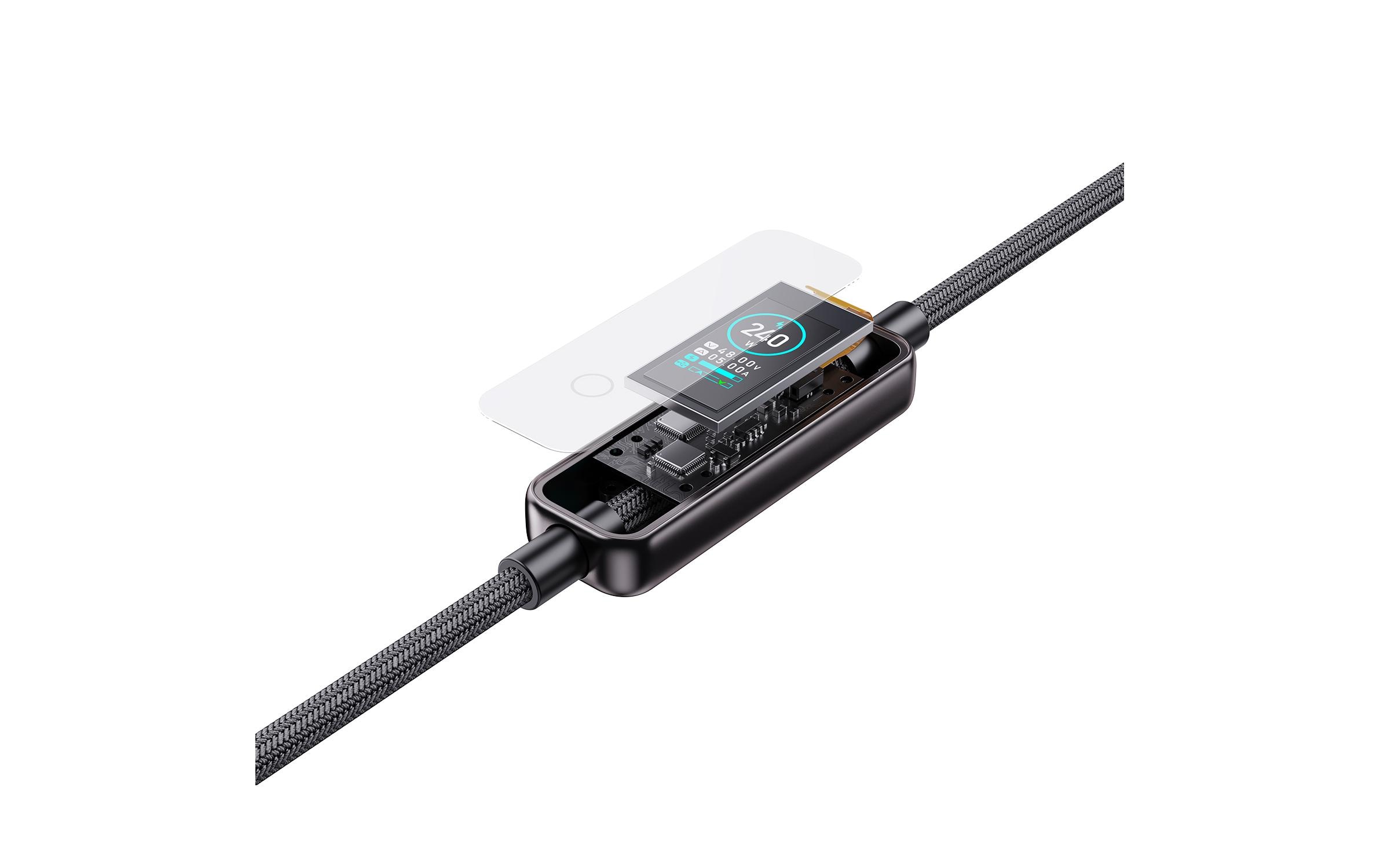 4smarts USB-C Kabel ScreenCord 240W USB-C - USB-C 1.2 m