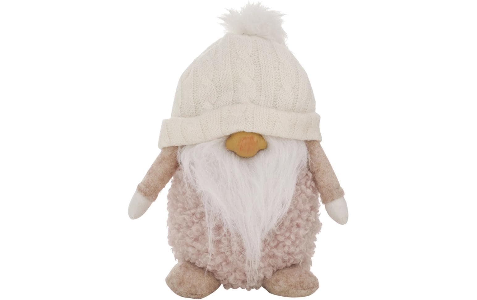 Boltze Weihnachtsfigur Marnon Beige/Weiss
