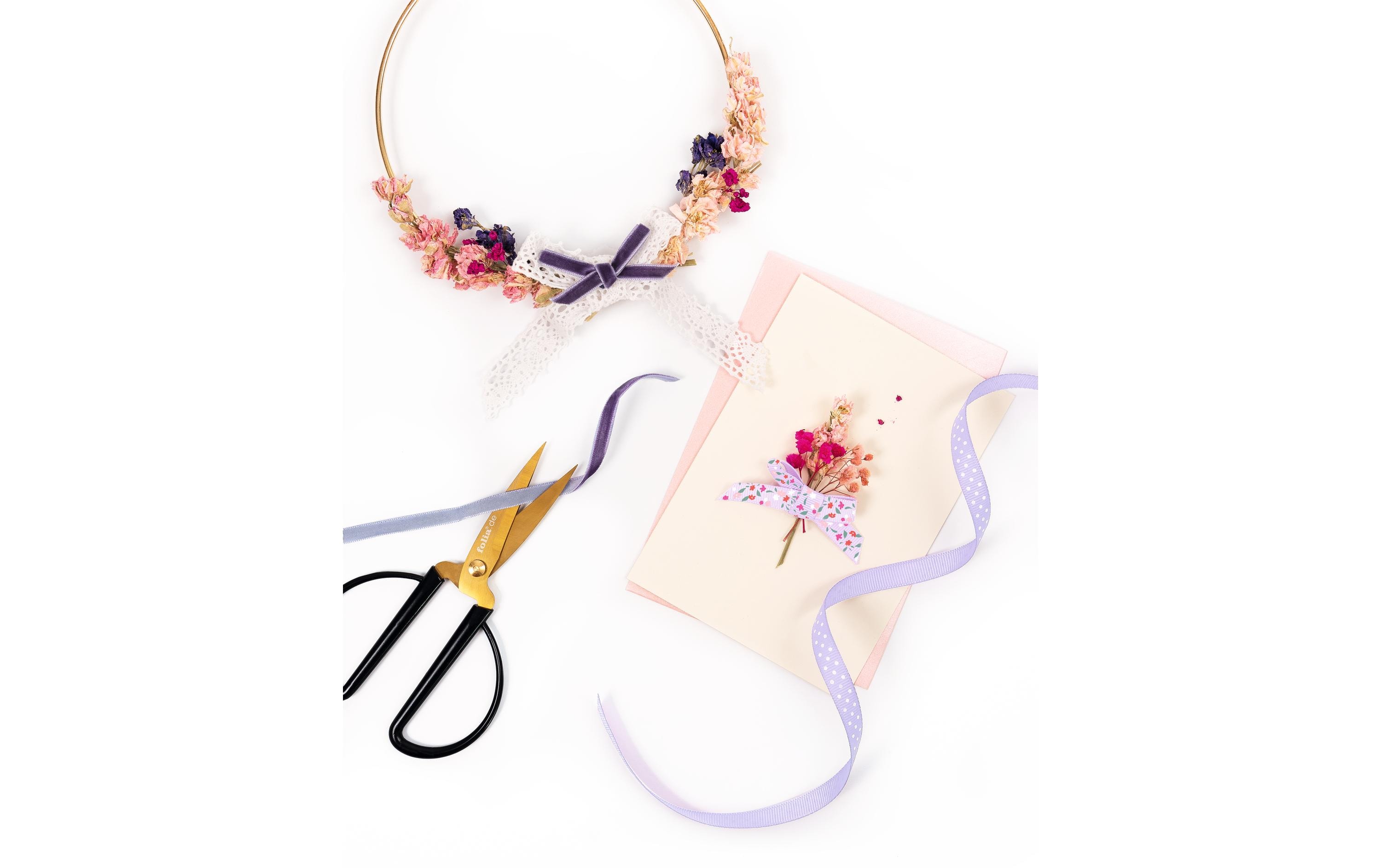 Folia Textilband Sweet Bouquet 5.5 m, Mehrfarbig, 6 Stück Folia Textilband Sweet Bouquet 5.5 m, Mehrfarbig, 6 Stück