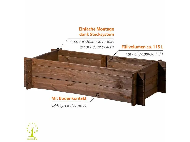 dobar Hochbeet Steck Massivholz dobar Hochbeet Steck Massivholz