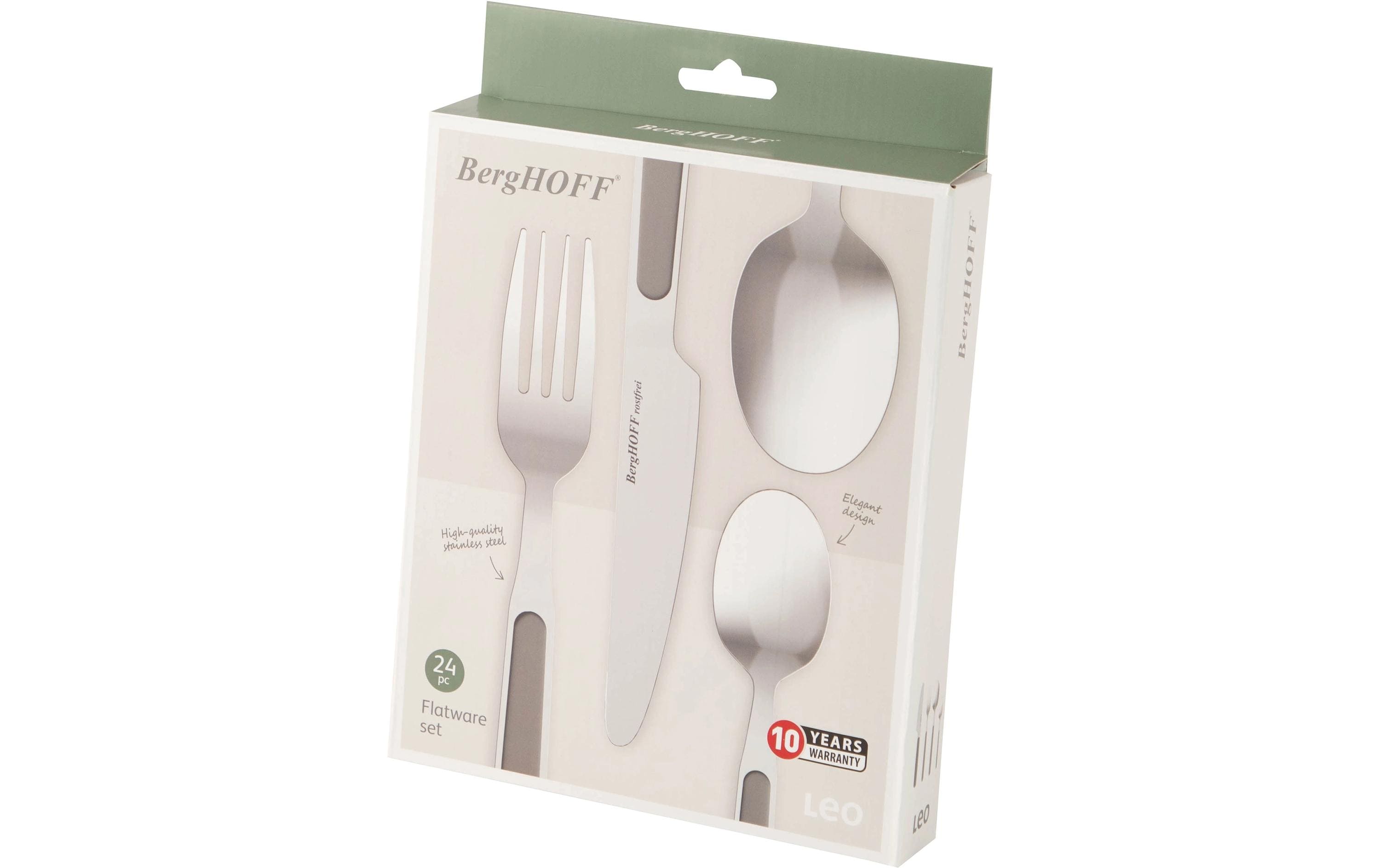 BergHOFF Besteck-Set Leo Balance Moonmist 24-teilig, Grau/Silber