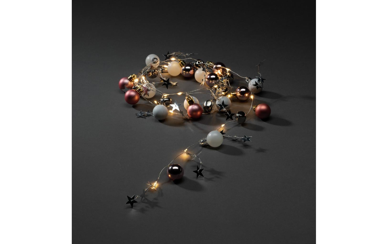 Konstsmide LED-Lichterkette Perlen, 20 LED, 1.9 m, Indoor