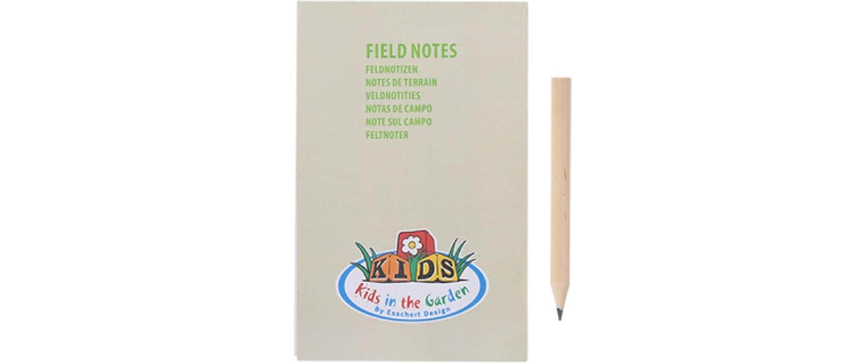 Esschert Design Entdecker-Tasche Flowers mit Holzblumenpresse