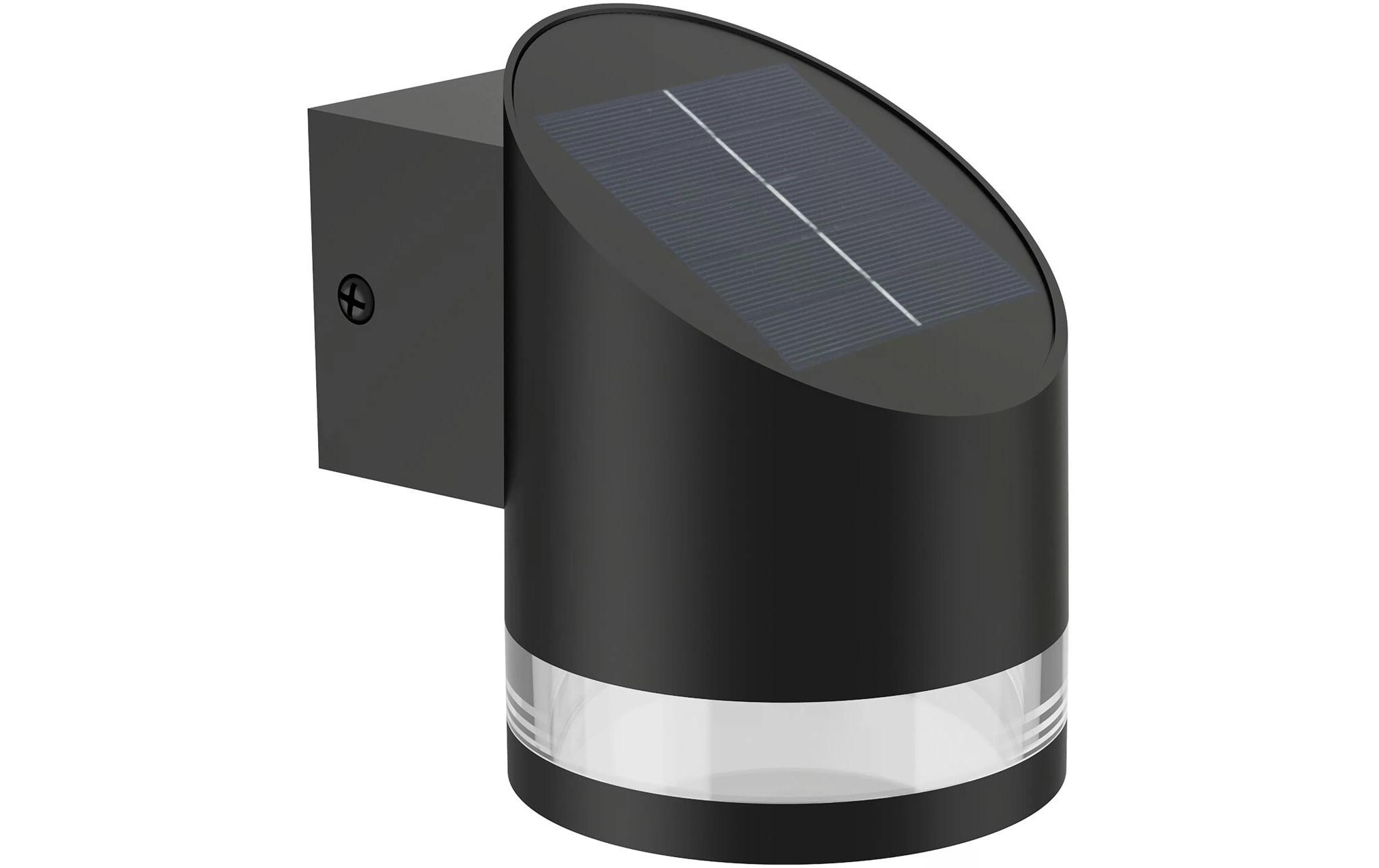 Philips Solar Fyve Wandleuchte, Lichtsensor, 2700K, schwarz