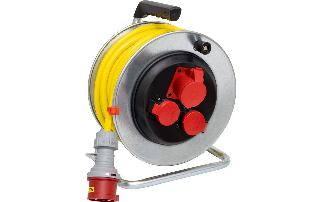 Brennenstuhl Baustellen-Kabelrolle BAT 290 25 m 1x CEE/5 + 2x T25