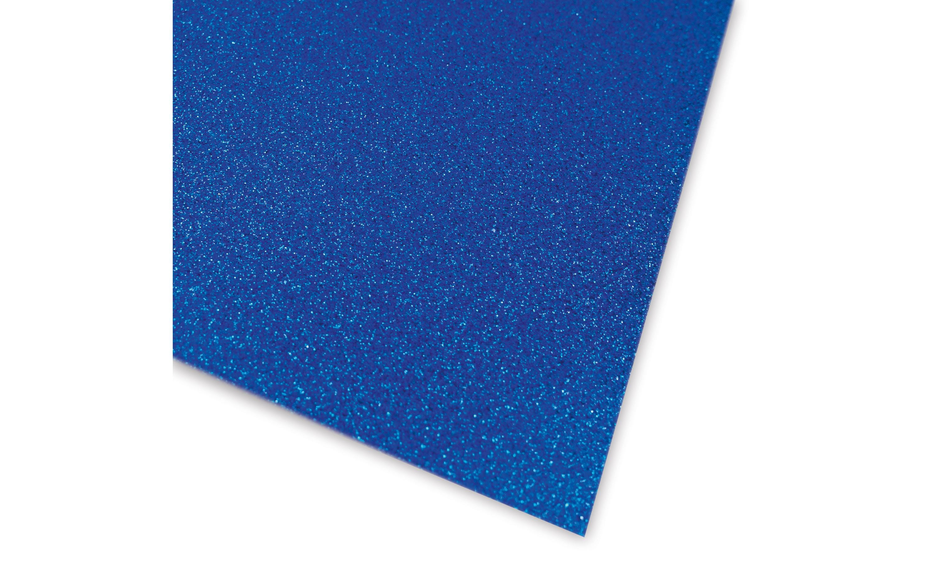 URSUS Glitzerkarton A4, 300 g/m², 10 Blatt, Blau