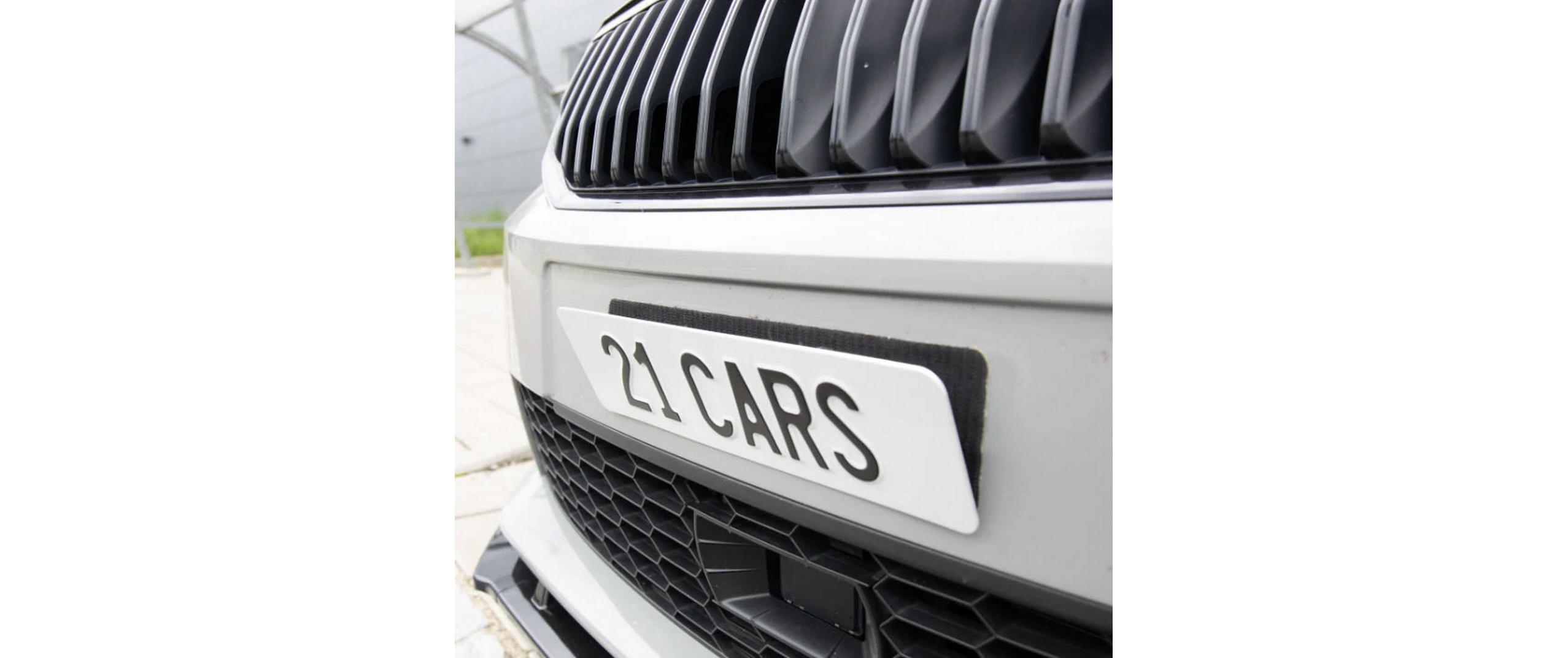 21CARS Klett Kennzeichenhalter Set